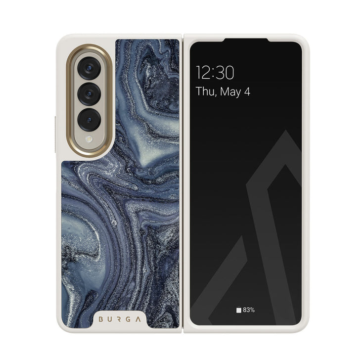 Navy Trench - Samsung Galaxy Z Fold 4 Hoesje