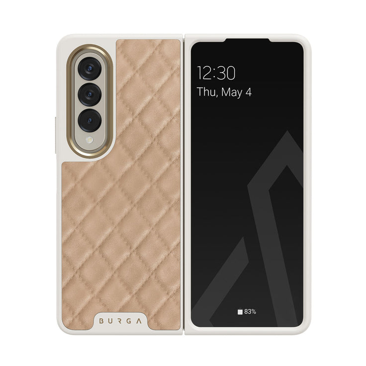 Simply Cream - Samsung Galaxy Z Fold 4 Hoesje