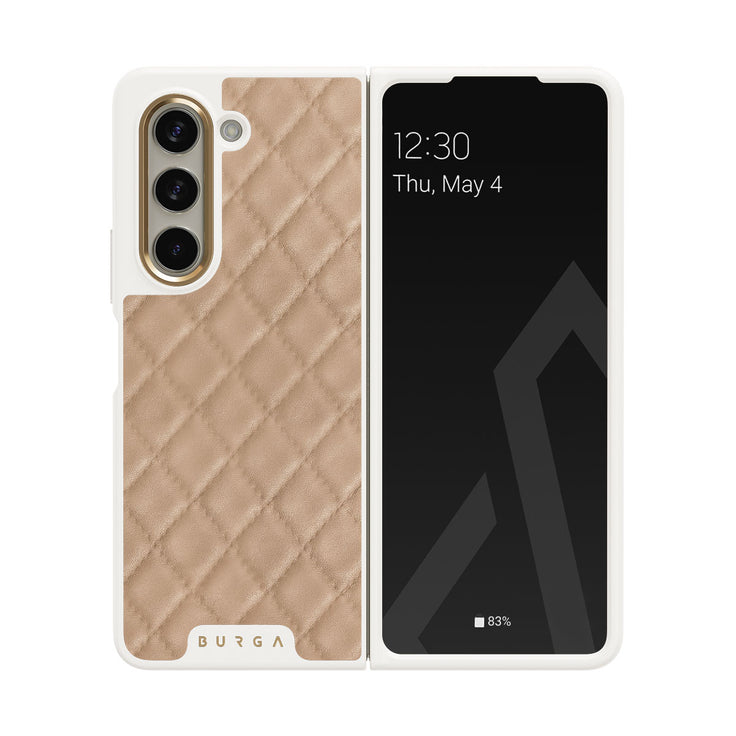 Simply Cream - Samsung Galaxy Z Fold 5 Hoesje