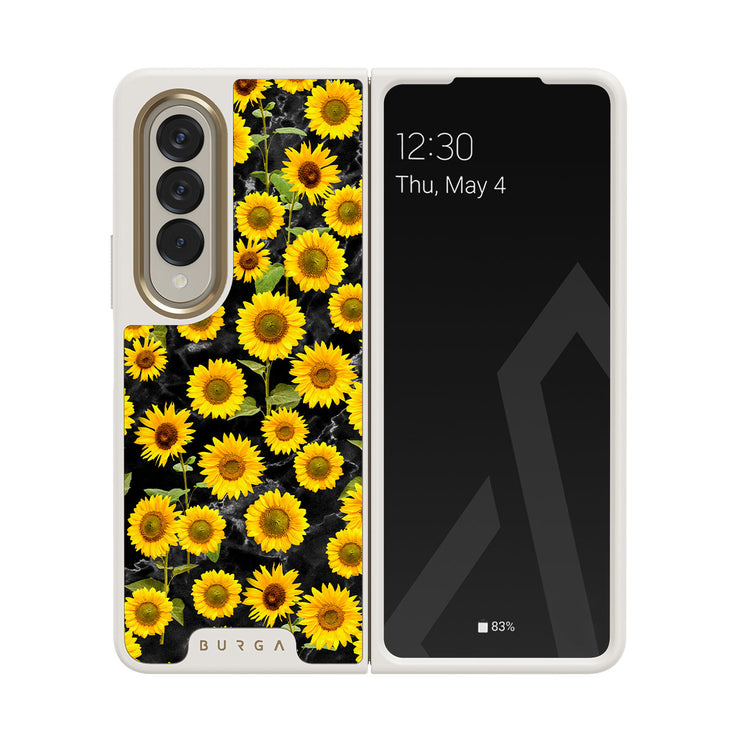 Sunflower Glimmer - Samsung Galaxy Z Fold 4 Hoesje
