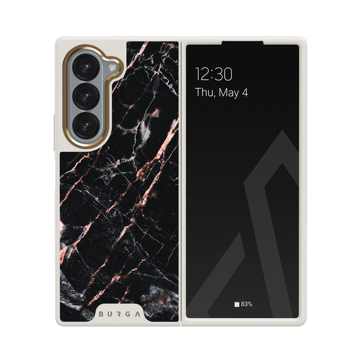 Rose Gold Marble - Samsung Galaxy Z Fold 6 Hoesje