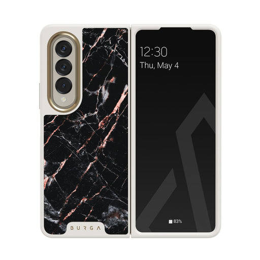 Rose Gold Marble - Samsung Galaxy Z Fold 4 Hoesje