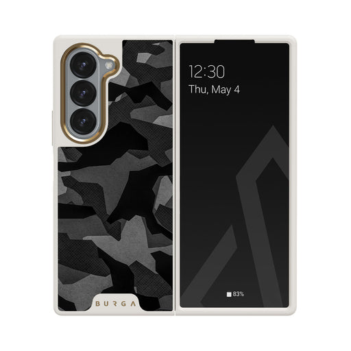 Night Black Camouflage - Samsung Galaxy Z Fold 6 Hoesje