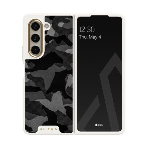 Night Black Camouflage - Samsung Galaxy Z Fold 5 Hoesje
