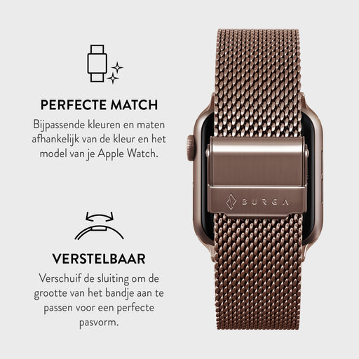 Tapered Mesh Apple Watch Bandje BURGA