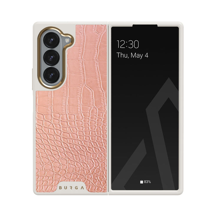 Pink Croco - Samsung Galaxy Z Fold 6 Hoesje